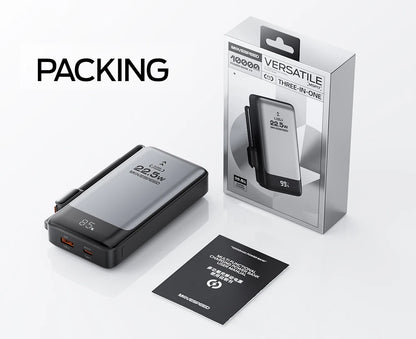 Powerbank 10000mAh 22,5W Rask lader for smarttelefon